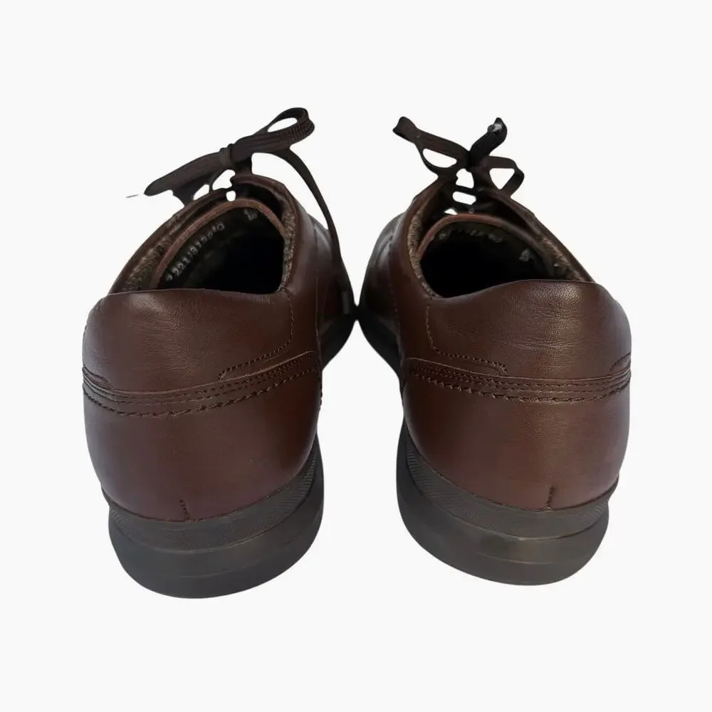 Mephisto Arthus Mens 13 Brown Leather Waterproof Moc Toe Walking Shoes NWOT